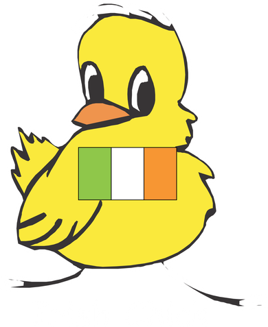 Irish Chick Cute Chicken With Flag Toddler Sweatshirt