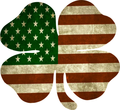 Vintage Clover Irish American Flag Baby Bodysuit