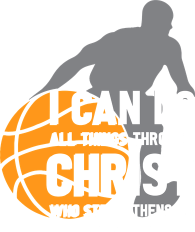 I Can Do All Things Through Christ Christian Basketball Doggie Tank