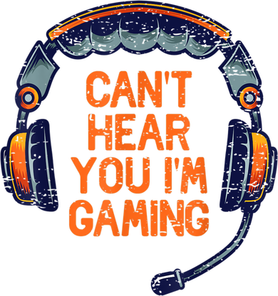 I Cant Hear You Im Gaming Funny Video Gamer Geek Santa Hat