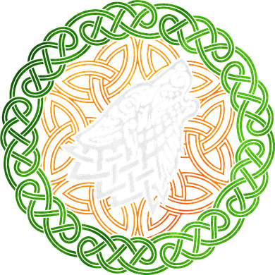 Ireland Celtic Knotwork Design Ornament Wolf Original Celtic Long Sleeve Shirt