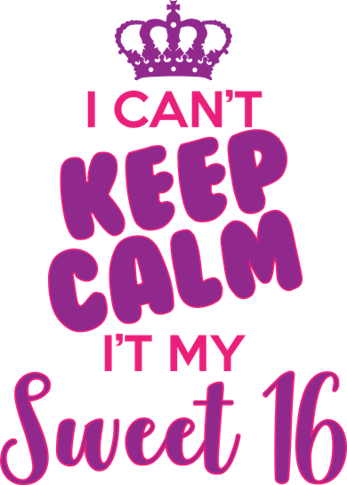 I Can't Keep Calm It's MY Sweet  16 Kids T-Shirt