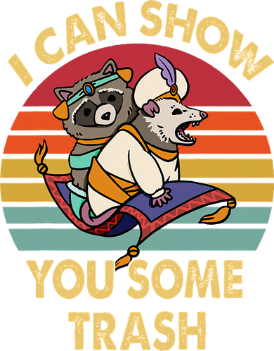I Can Show You Some Trash Funny Raccoon Vintage Lovers Toddler T-Shirt
