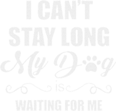 I CanT Stay Long. My Dog Is Waiting For Me Funny Dog Lover Gift Women's Hoodie