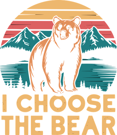 I Choose The Bear Doggie Tank