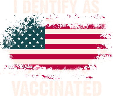 I Dentify As Vaccinated American Flag Long Sleeve Shirt
