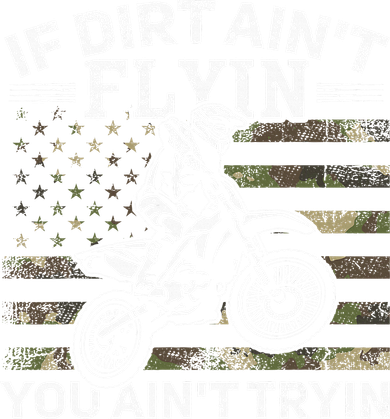 If Dirt AinT Flyin You AinT Tryin Dirt Bike Motocross Toddler Hoodie