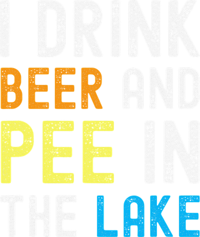 I Drink Beer I Pee In The Lake Funny Summer Vacation Mousepad