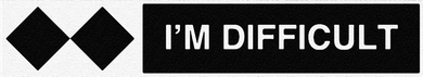 I'm Difficult Funny Double Black Diamonds Ski Snowboard Bucket Hat
