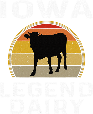 Iowa Dairy Farmer Legend Dairy Cow Cattle Funny Retro Sunset Coaster