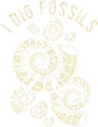 I Dig Fossils Ammonite Fossil Women's T-Shirt
