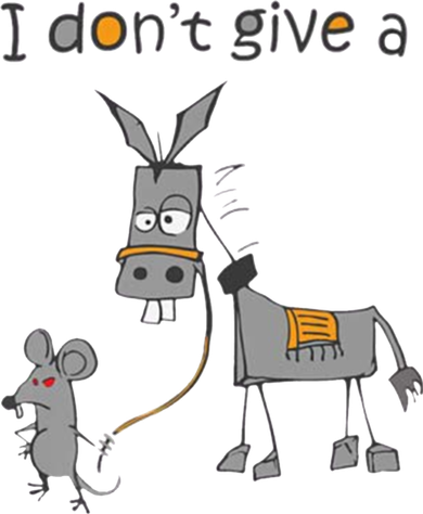 I Don't Give A Rats Donkey Coaster