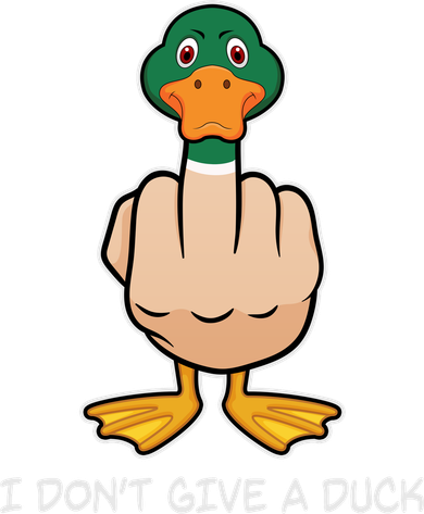 Funny I Don't Give A Duck Mousepad