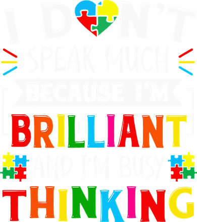 I Dont Speak Much Brilliant Autism Autistic Ornament