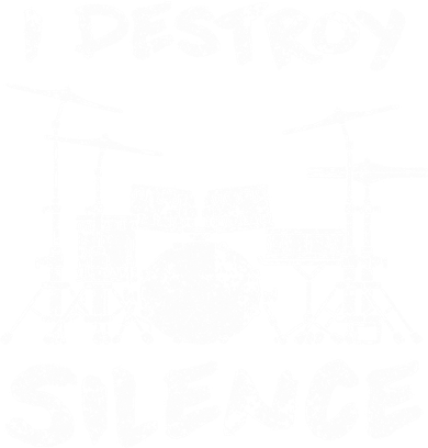 I Destroy Silence Drummer Gift Women's Long Sleeve Shirt