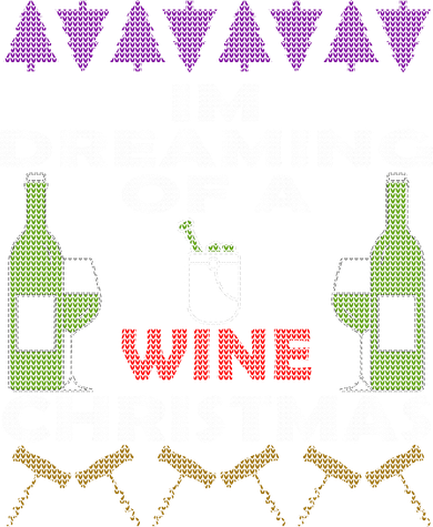I'm Dreaming Of A Wine Christmas Ugly Tumbler