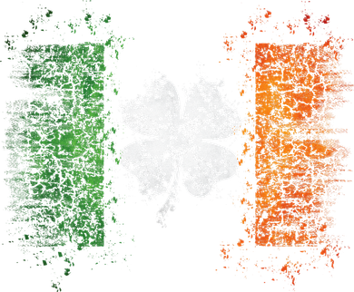 Irish flag Distressed Shamrock ST Patrick's Day Doddie Hoodie