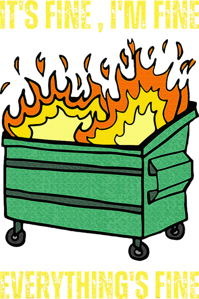 ItS Fine IM Fine Everything Is Fine Lil Dumpster Fire Kids Sweatshirt