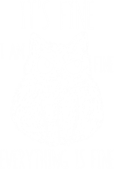ItS Fine IM Fine Everything Is Fine Stressed Freakedout Gift Coaster