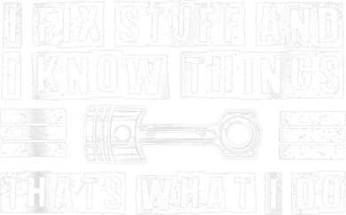 I Fix Stuff And I Know Things Mechanic Repair Shop Car Tank Top