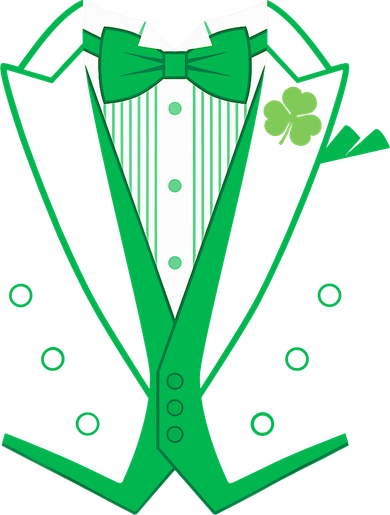 Irish Formal Tuxedo St. Patrick's Day Apron