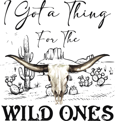 I Got A Thing For The Wild Ones Western Kids Sweatshirt
