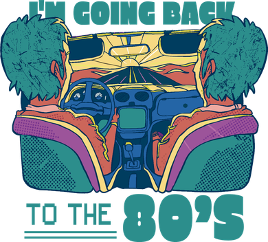 I'm Going Back To The 80s Retro Doggie Tank