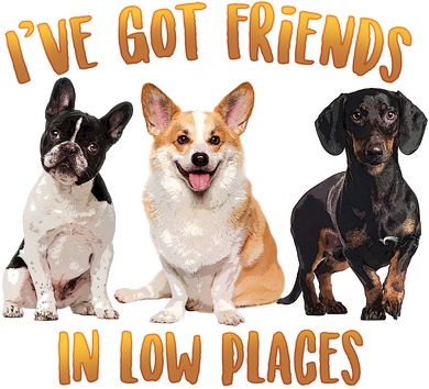 I Got Friends In Low Places Dogs Toddler T-Shirt