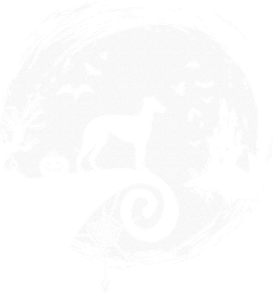 Italian Greyhound Halloween Costume Moon Silhouette T-Shirt