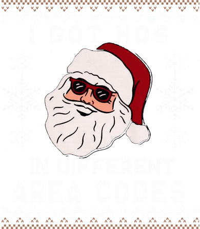 I Got Hos In Different Area Codes Funny Christmas Sweater Women's Long Sleeve Shirt
