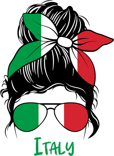 Italian Girl Italy Girl Italia Woman Flag Yupoong Adult 5-Panel Trucker Hat