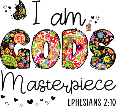 I’M GodS Masterpiece Christian Faith Bible Jesus God Prayer Button