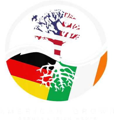 Irish German Roots American Grown With Flag Doggie Tank
