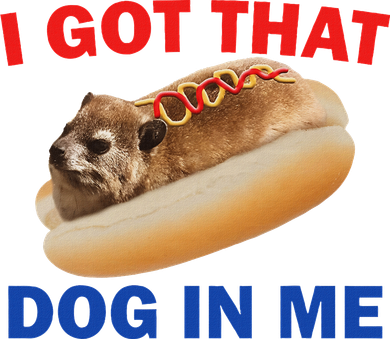 I Got That Dog In Me Hyrax Dank Golf Towel