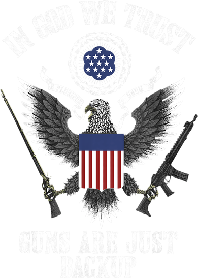 In God We Trust Guns Are Just Backup Women's Hoodie
