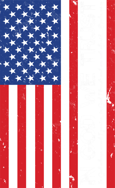 In God We Trust Psalm 56:4 US Flag Tote Bag