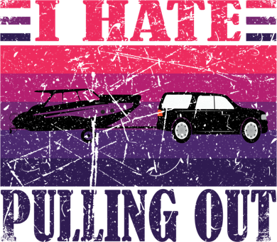 I Hate Pulling Out Retro Boating Boat Captain Gift Kids Long Sleeve Shirt