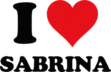 I Heart Sabrina First Name I Love Personalized Stuff Kids Sweatshirt