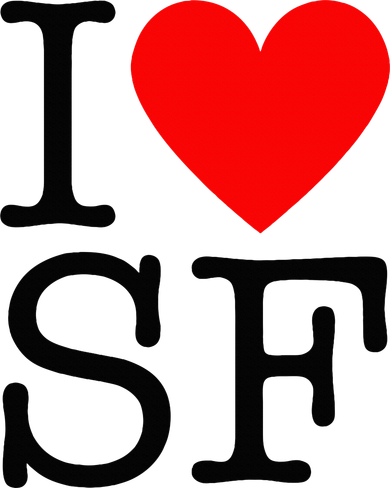 I Heart San Francisco I Love Sf Tote Bag