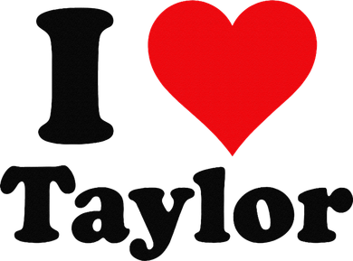I Heart Taylor First Name I Love Personalized I Love Taylor Pajama Set