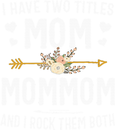 I Have Two Titles Mom And Mommom Mothers Day Gifts Backpack