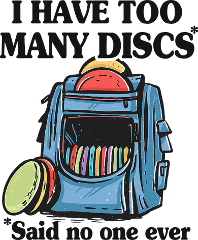 I Have Too Many Discs Disc Golf Backpack Funny Disc Golf Kids Hoodie