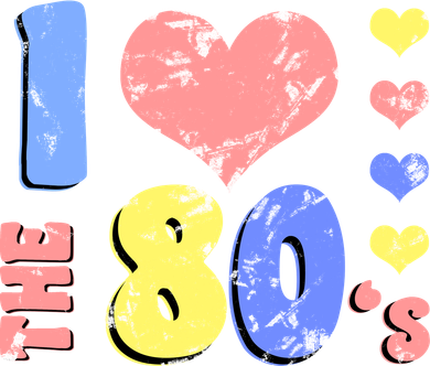 I Heart The 80's Button