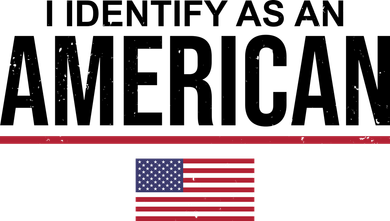 I Identify As An American USA Flag Long Sleeve Shirt