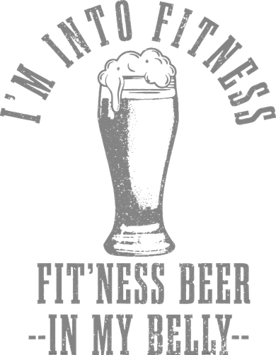Im Into Fitness Fitness Beer In My Belly Funny Drinking Mousepad
