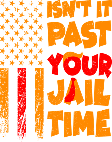 Isnt It Past Your Jail Time Anti Trump Distressed Usa Flag Ceramic Ornament
