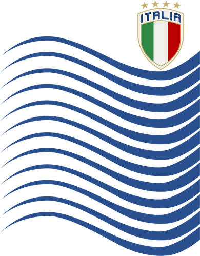 Italy Italia Soccer Futbol Jersey Wave Women's Dry Zone Grid Polo