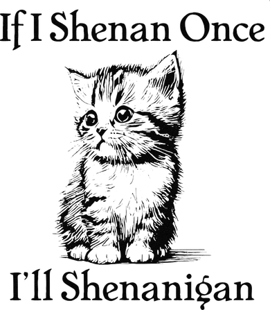 If I Shenan Once ILl Shenanigan Cute Cat St Patricks Day Tote Bag