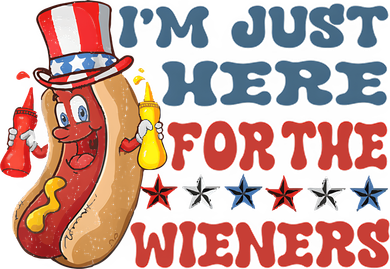 Im Just Here For The Wieners Sausage Kids Sweatshirt