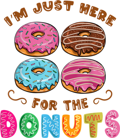 Im Just Here For The Donuts Candy Lover Coffee Mug